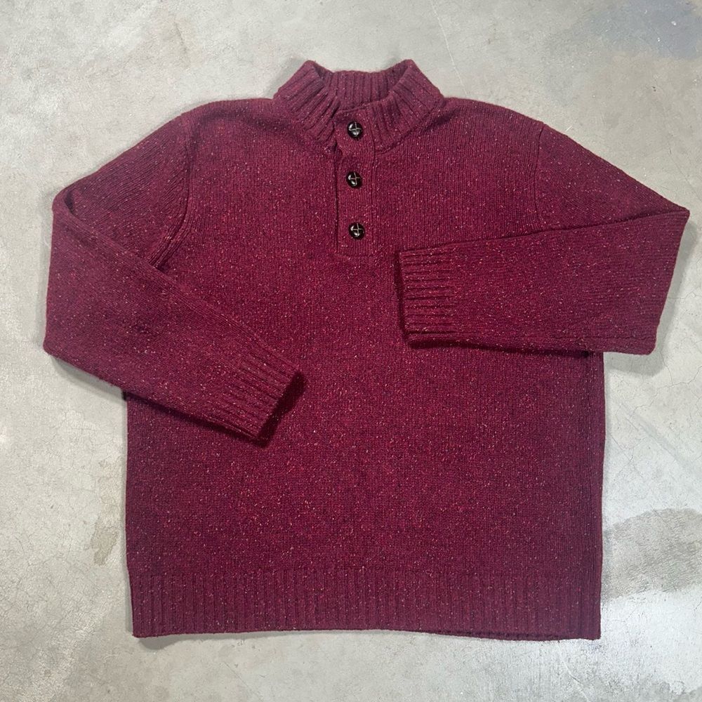 Mens XXL Untuckit Vangone Lambswool Henley Sweater